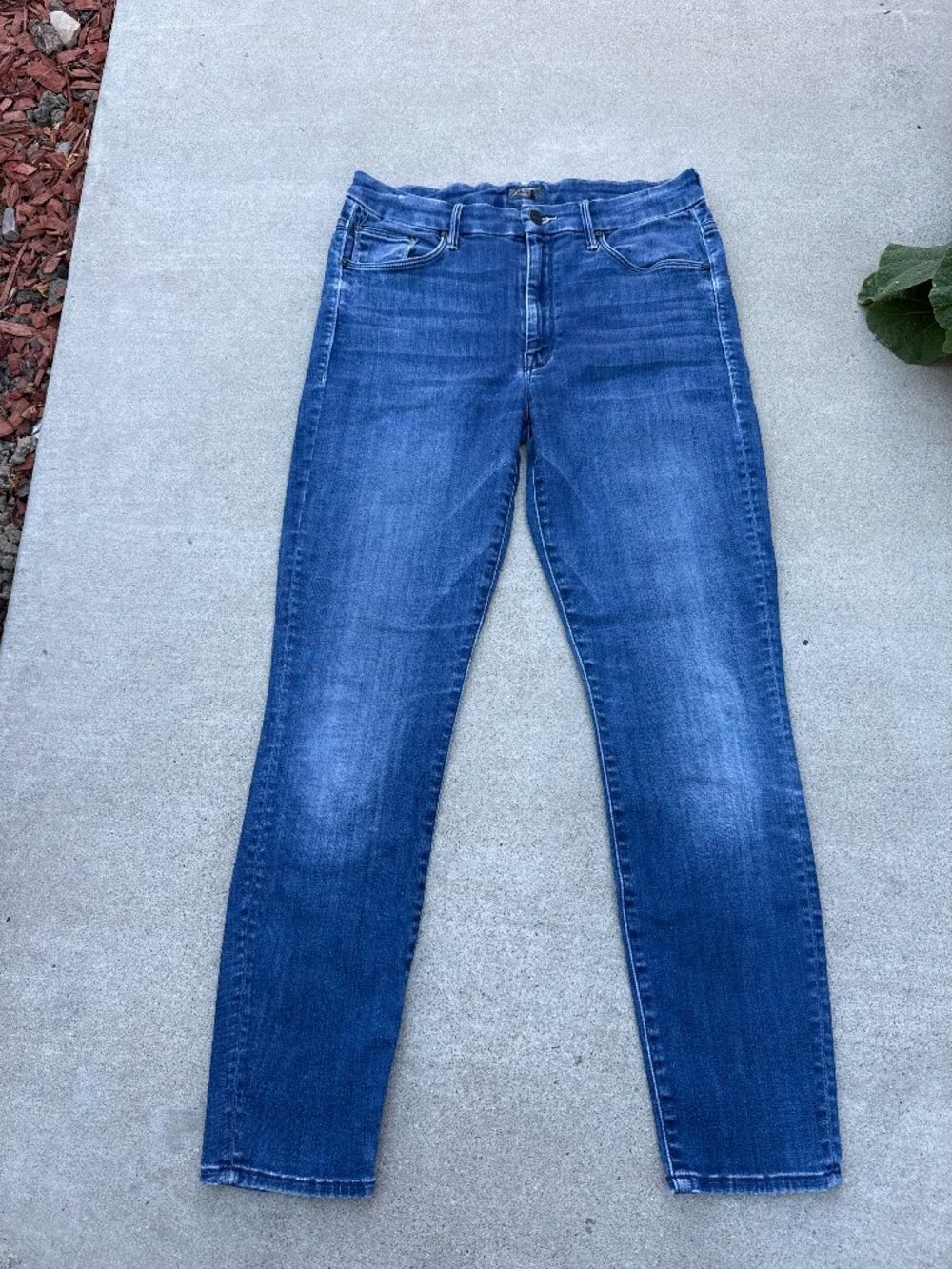 Mother The High Waisted Looker Ankle The Road to Paradise Dark Size 30 Designer